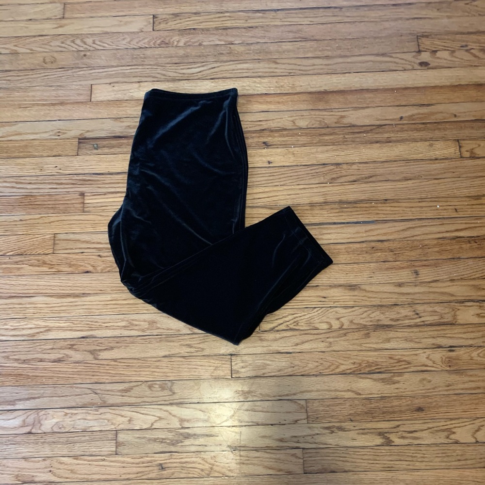 Cropped Velvet Pants